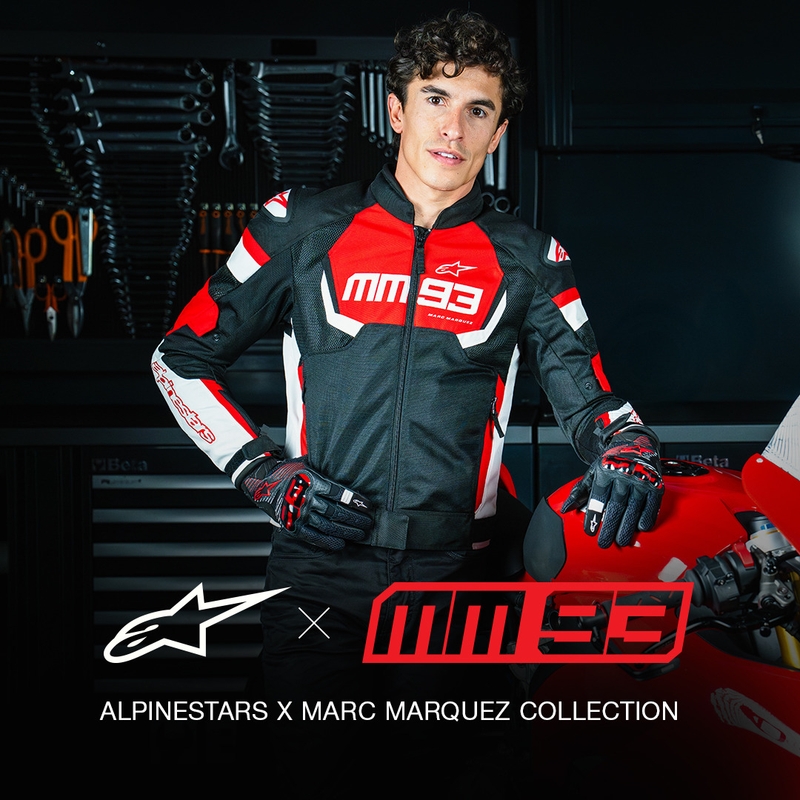 Chaqueta de moto Alpinestars T-SPS Air V2 MM93 colección rojo-negro-blanco
