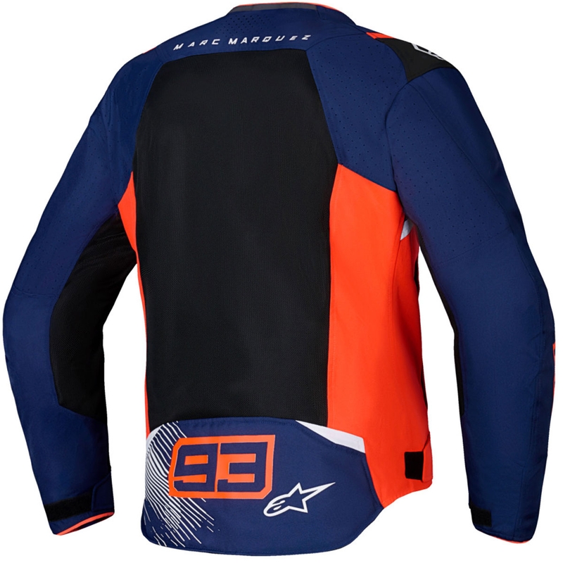 Chaqueta de moto Alpinestars T-SPS Air V2 MM93, colección fluorescente, rojo-azul-negro-blanco