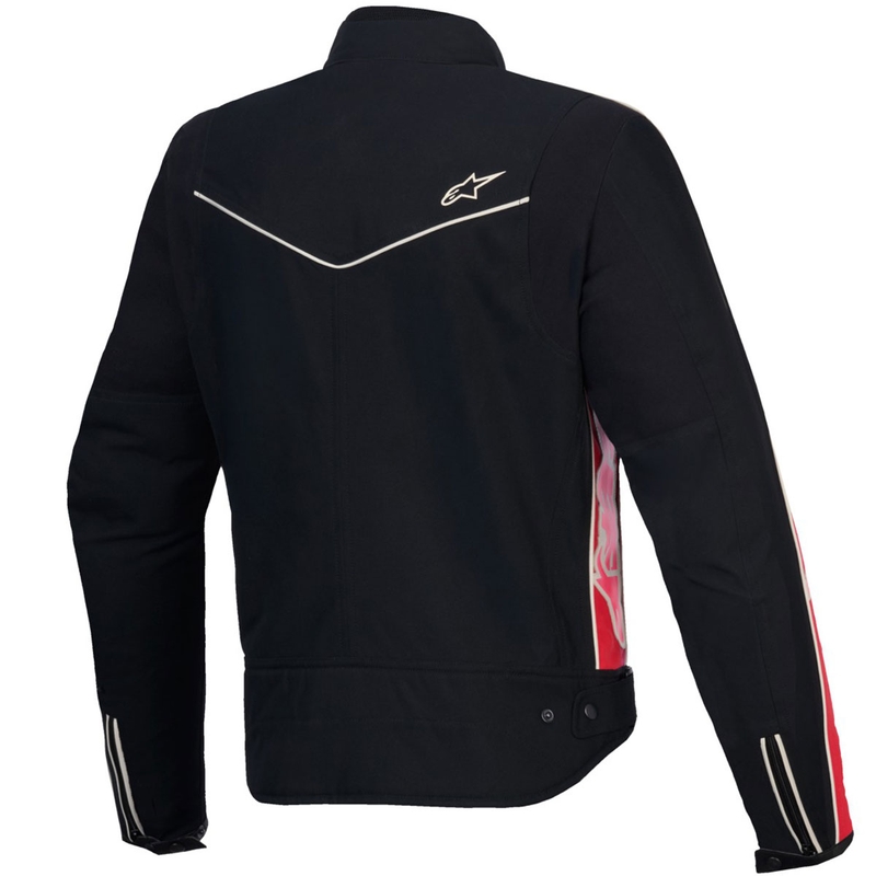 Chaqueta de moto impermeable para mujer Alpinestars Stella T-Dyno (negro, rojo y rosa)