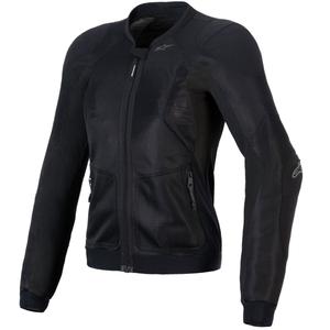 Chaqueta de moto para mujer Alpinestars STELLA TROOP-AIR negra-negra