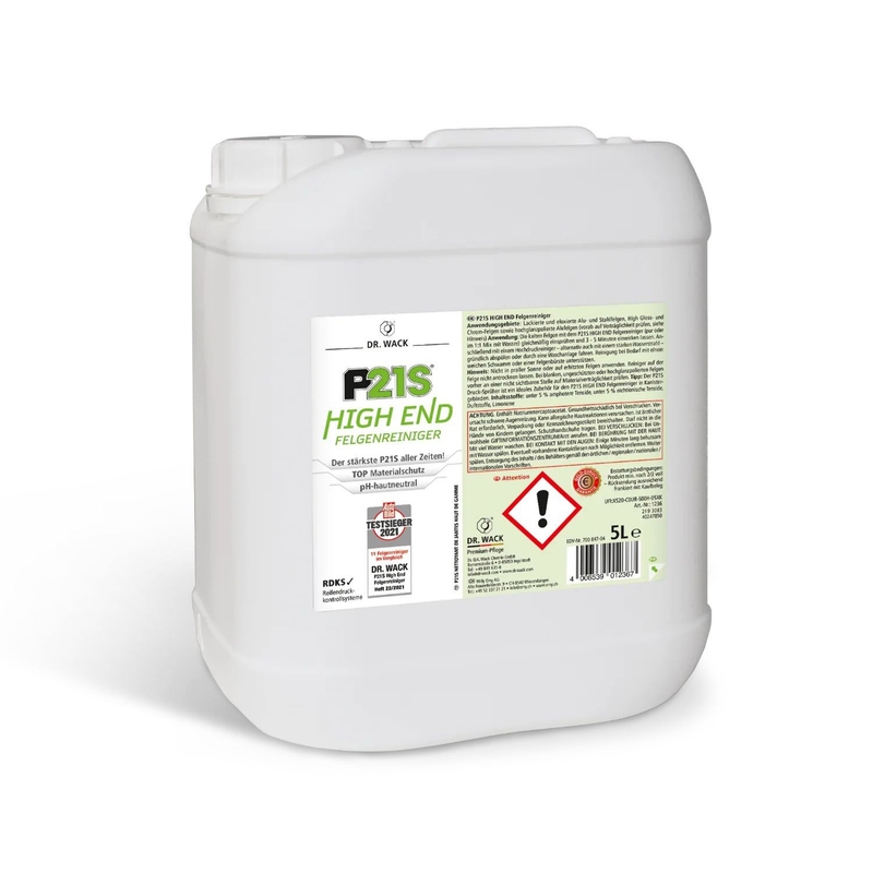 Limpiador de llantas en gel que reacciona con contaminantes ferrosos Dr. Wack High End Wheel Cleaner 5 l