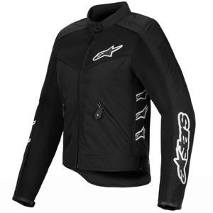 Chaqueta de moto para mujer Alpinestars STELLA T-DYNO AIR en blanco y negro