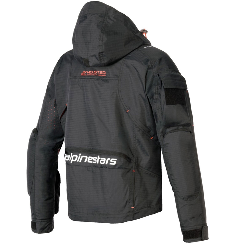 Chaqueta de moto Alpinestars MOLLY AIR para mujer, color negro y coral fluo