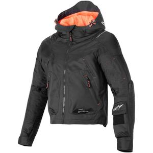 Chaqueta de moto Alpinestars MOLLY AIR para mujer, color negro y coral fluo