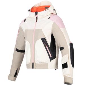Chaqueta de moto Alpinestars MOLLY AIR para mujer en color arena-rosa-almendra