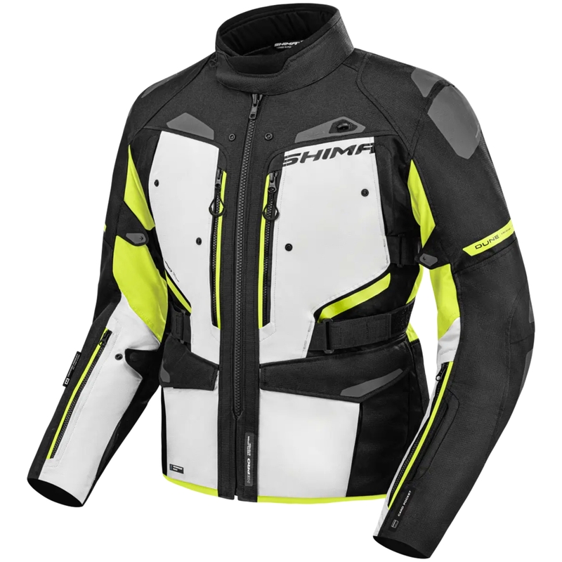 Chaqueta de moto Shima Dune amarillo fluo