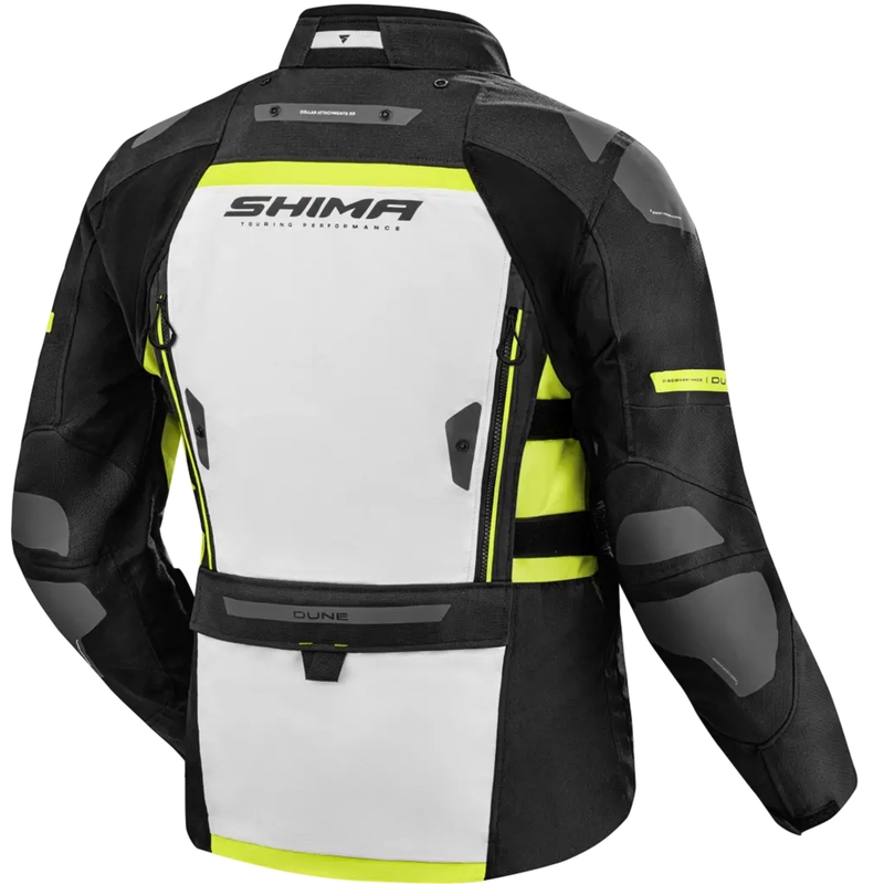 Chaqueta de moto Shima Dune amarillo fluo