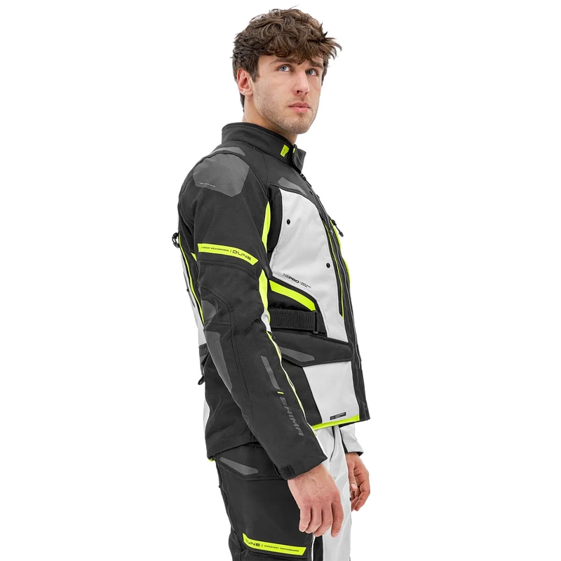 Chaqueta de moto Shima Dune amarillo fluo