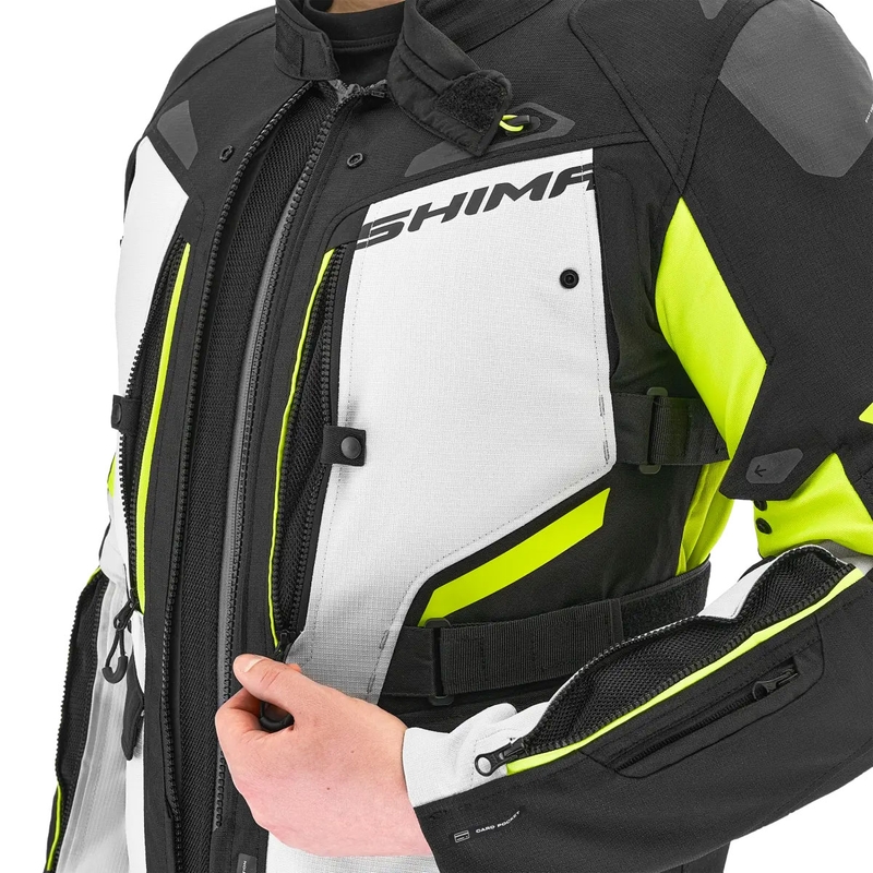 Chaqueta de moto Shima Dune amarillo fluo