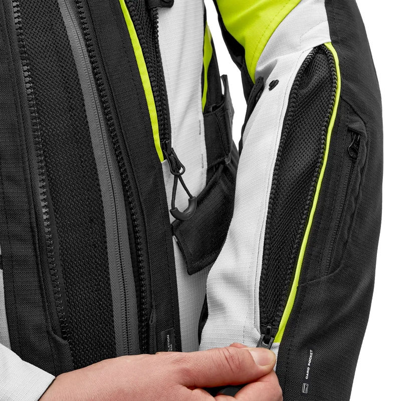 Chaqueta de moto Shima Dune amarillo fluo