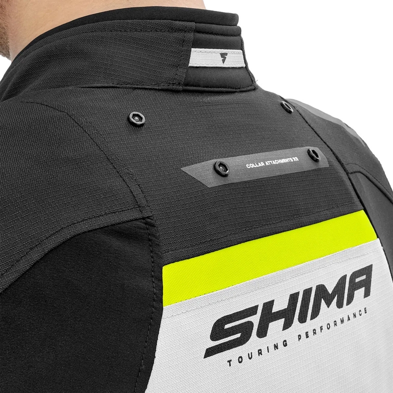Chaqueta de moto Shima Dune amarillo fluo
