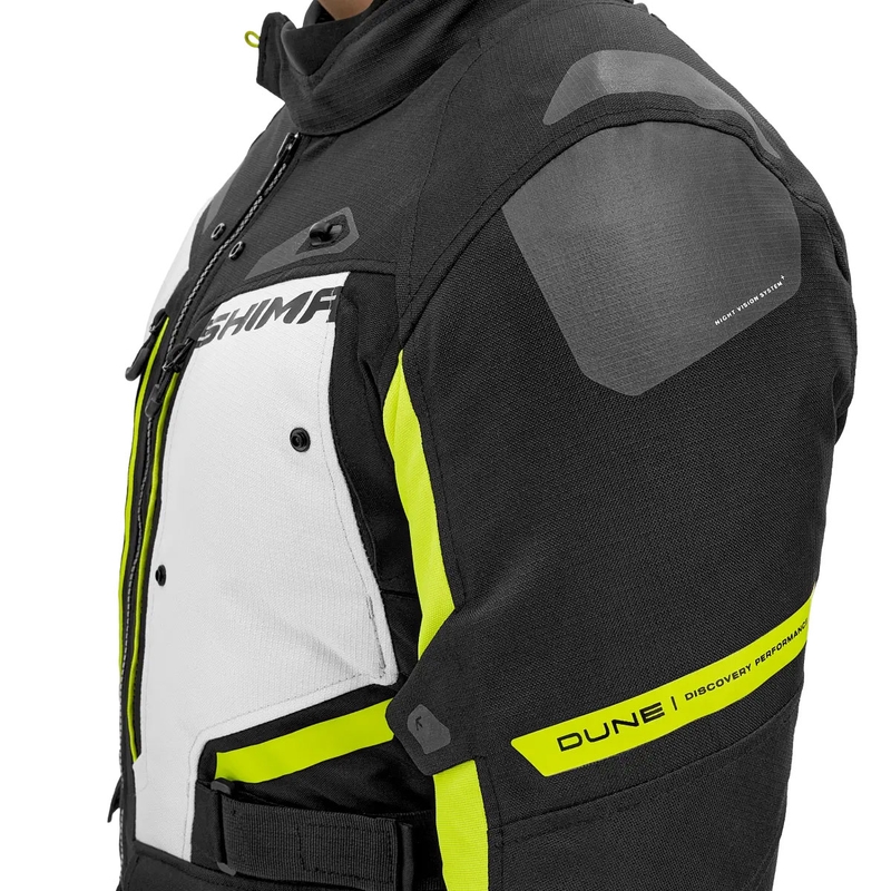 Chaqueta de moto Shima Dune amarillo fluo