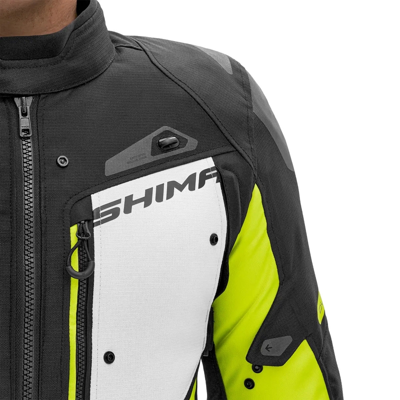 Chaqueta de moto Shima Dune amarillo fluo