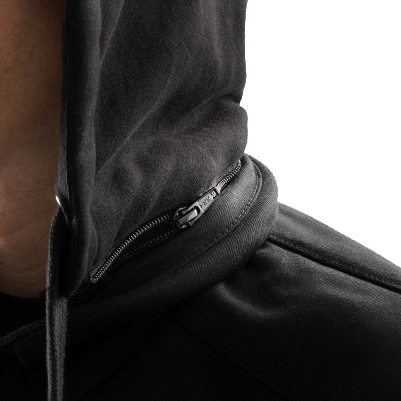 Camisa de moto Rebelhorn Shifter negra y roja