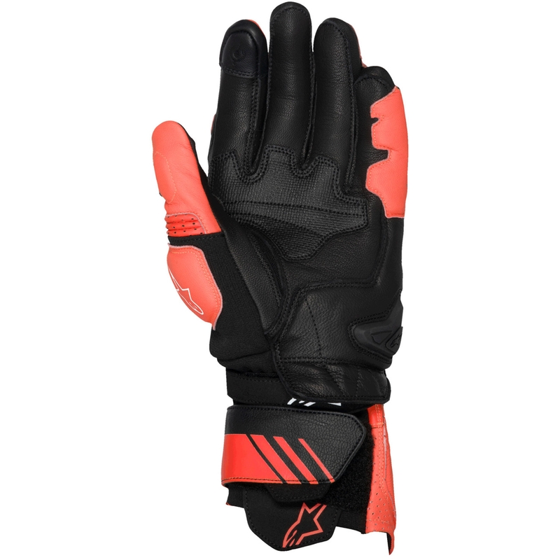 Guantes de moto Alpinestars GP Plus R V3 rojo-rojo fluorescente-negro