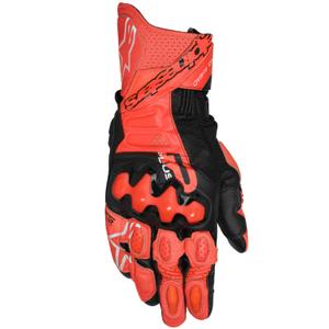 Guantes de moto Alpinestars GP Plus R V3 rojo-rojo fluorescente-negro