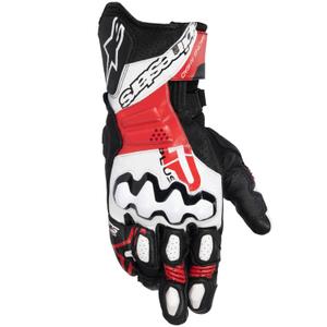 Guantes de moto Alpinestars GP Plus R V3 negro-blanco-rojo