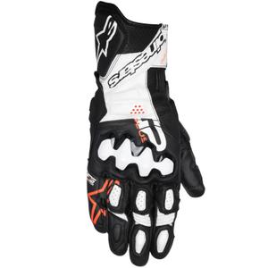 Guantes de moto Alpinestars GP Plus R V3 negro-blanco-rojo fluorescente