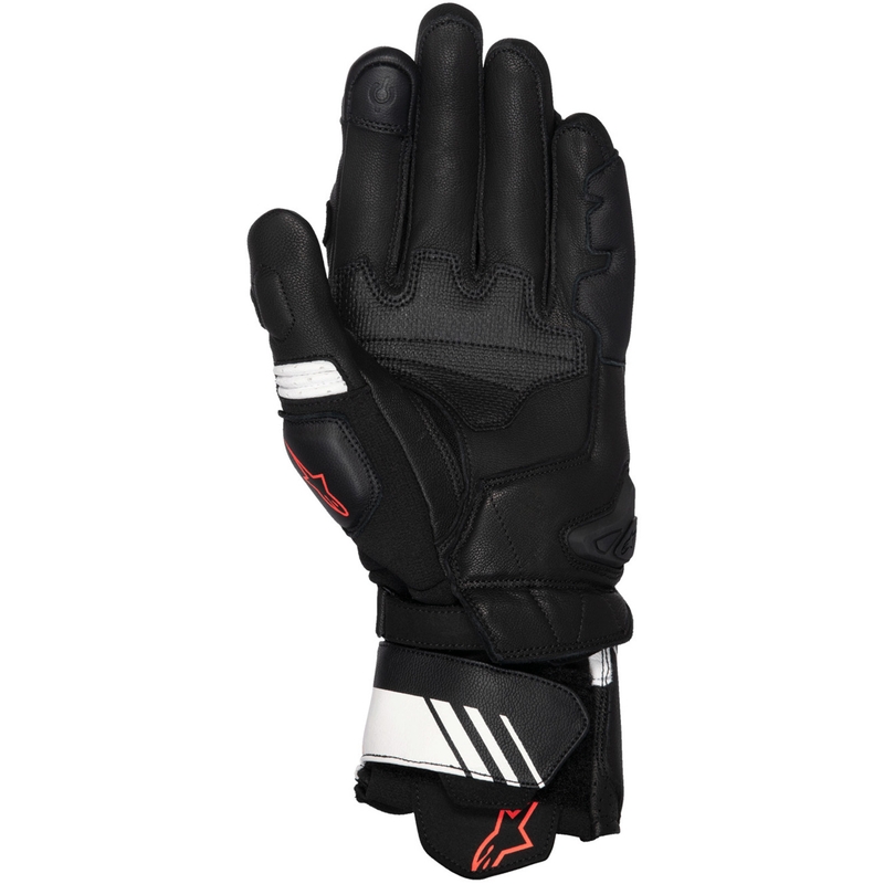 Guantes de moto Alpinestars GP Plus R V3 negro-blanco-rojo fluorescente