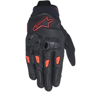 Guantes de moto Alpinestars SP X 7 negro-rojo oscuro-rojo