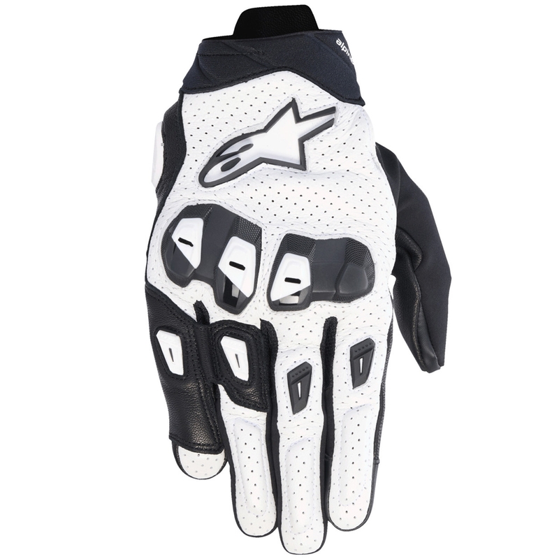 Guantes de moto Alpinestars SP X 7 blanco-negro