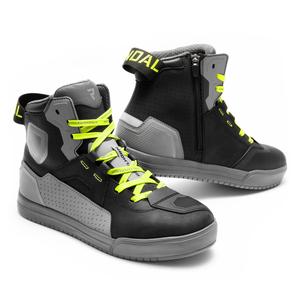 Botas moto Rebelhorn Vandal II negro-gris-amarillo fluo