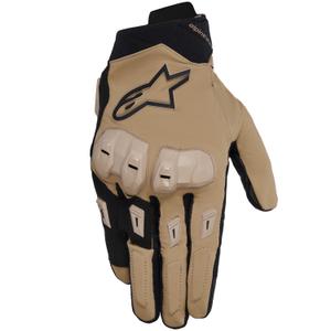 Guantes de moto Alpinestars SP X 3 en color caqui oscuro, arena y negro