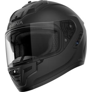 Casco integral de motocicleta SENA con auriculares Phantom, negro
