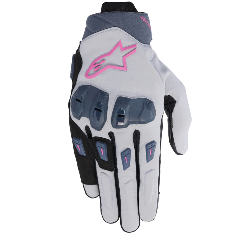 Guantes de moto para mujer Alpinestars STELLA SP X 3 gris-gris oscuro-negro-rosa