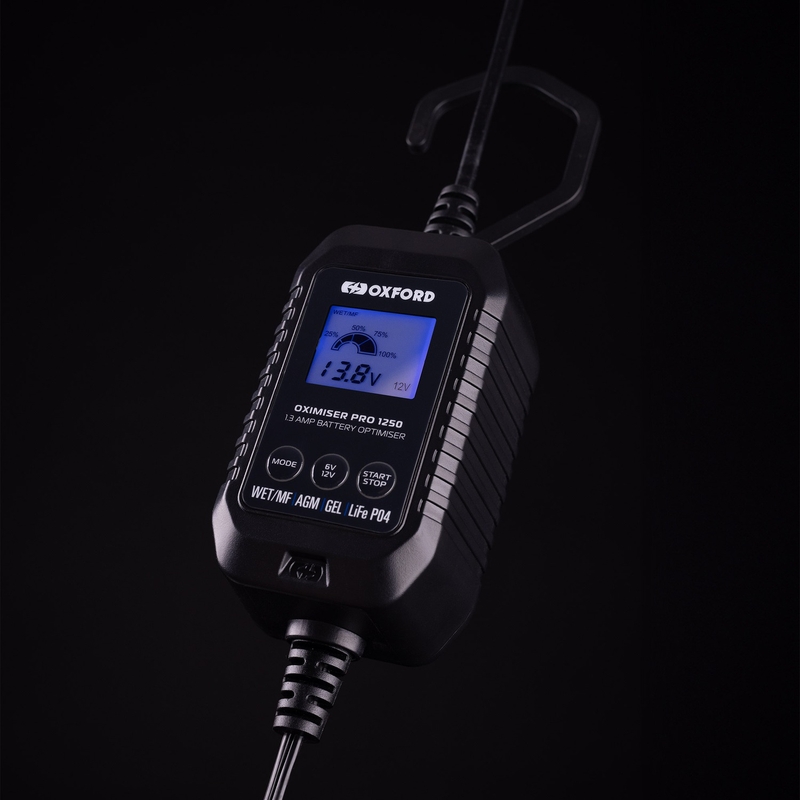 Cargador de batería Oxford Oximiser Pro 1250 1,3 A, 6/12 V, 3,5-40 Ah