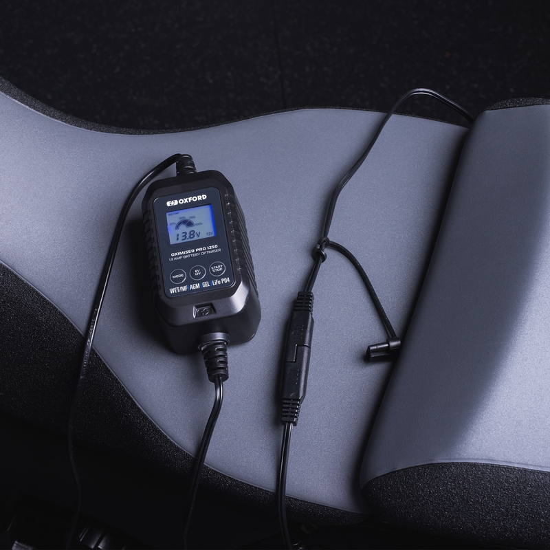 Cargador de batería Oxford Oximiser Pro 1250 1,3 A, 6/12 V, 3,5-40 Ah