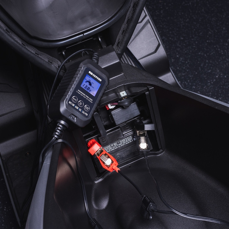 Cargador de batería Oxford Oximiser Pro 1250 1,3 A, 6/12 V, 3,5-40 Ah