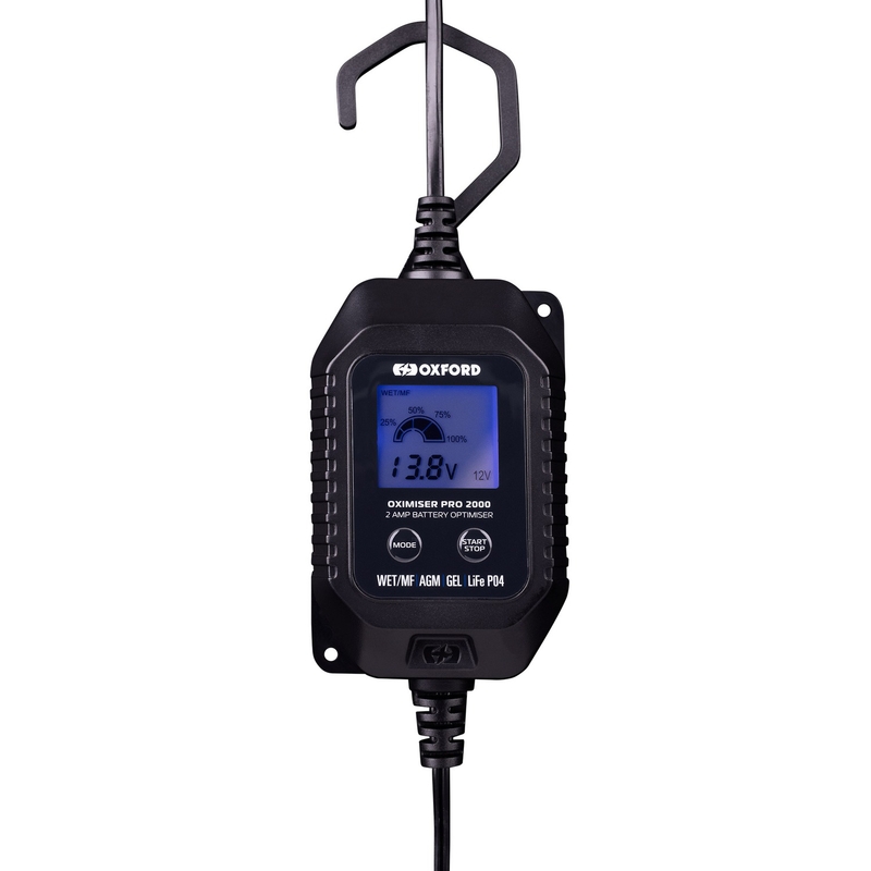 Cargador de batería Oxford Oximiser Pro 2000 2A, 12V, 8-80Ah