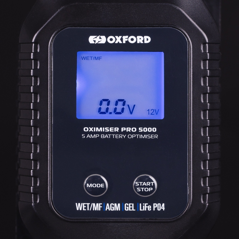 Cargador de batería Oxford Oximiser Pro 5000 5A, 12V, 40-120Ah