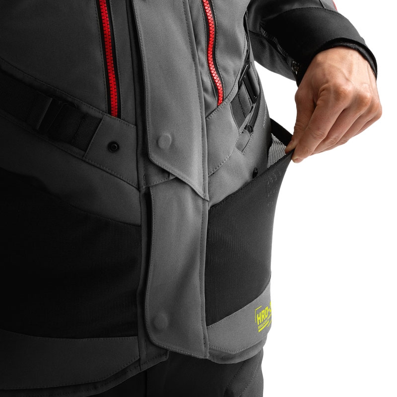 Chaqueta de moto Rebelhorn Hardy 3.0 antracita-gris-amarillo