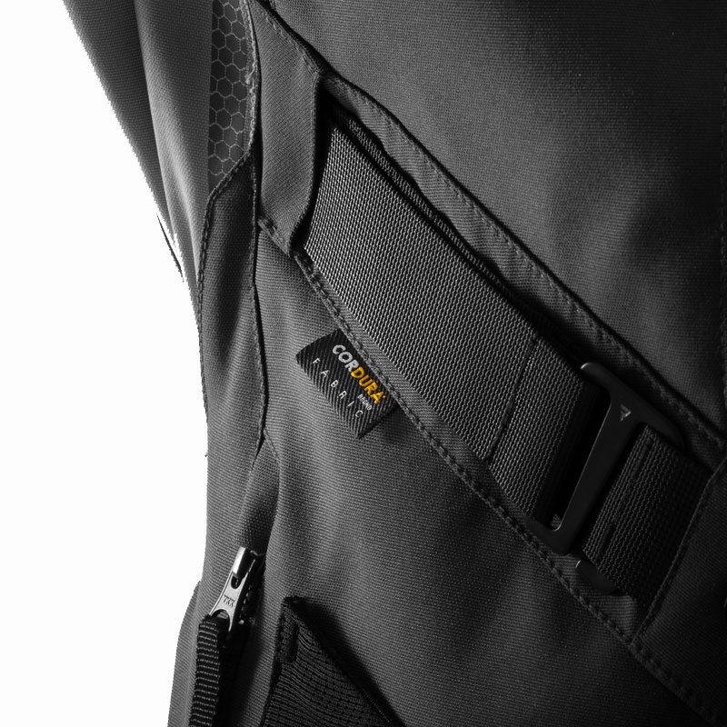 Chaqueta de moto Rebelhorn Hardy 3.0 antracita-gris-amarillo