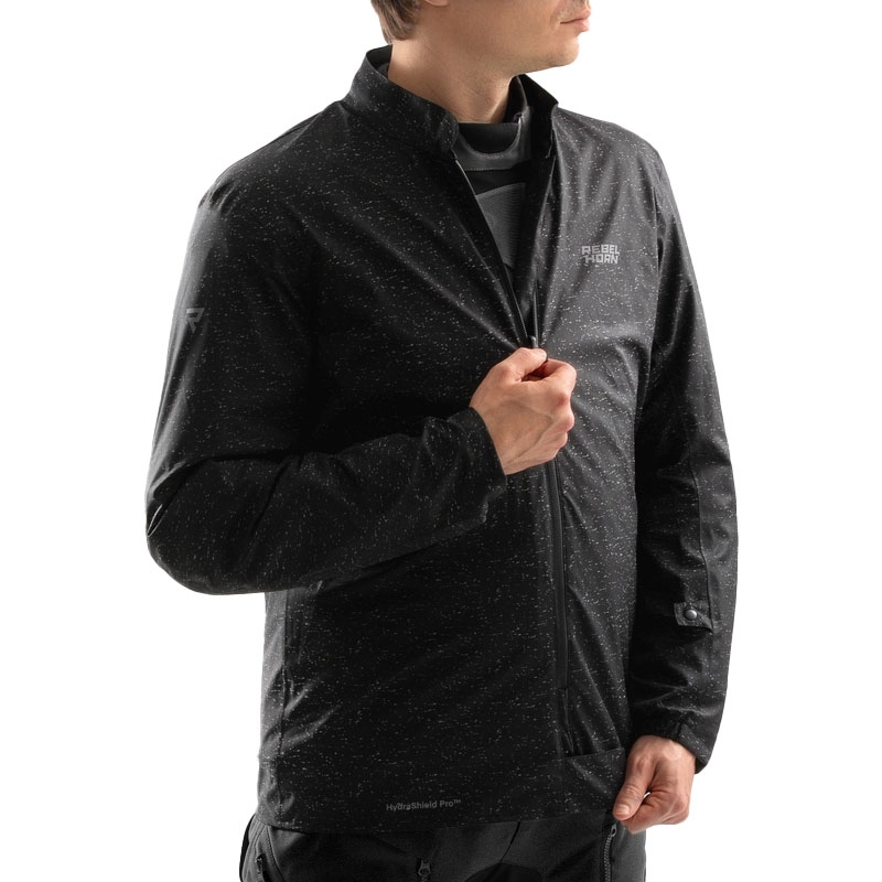 Chaqueta de moto Rebelhorn Hardy 3.0 antracita-gris-amarillo
