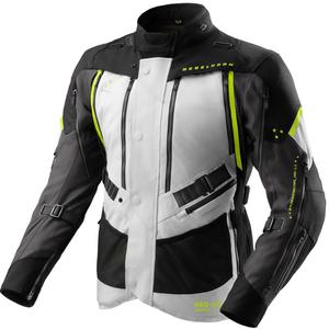 Chaqueta de moto Rebelhorn Hardy 3.0 en negro, gris y amarillo fluorescente