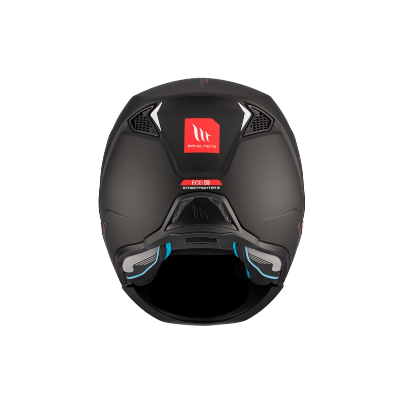 Casco abierto con máscara MT Streetfighter SV S Solid A1 negro mate con visera de iridio