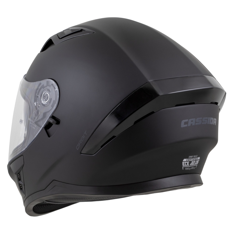 Casco integral Cassida Orbit Solid negro mate-negro