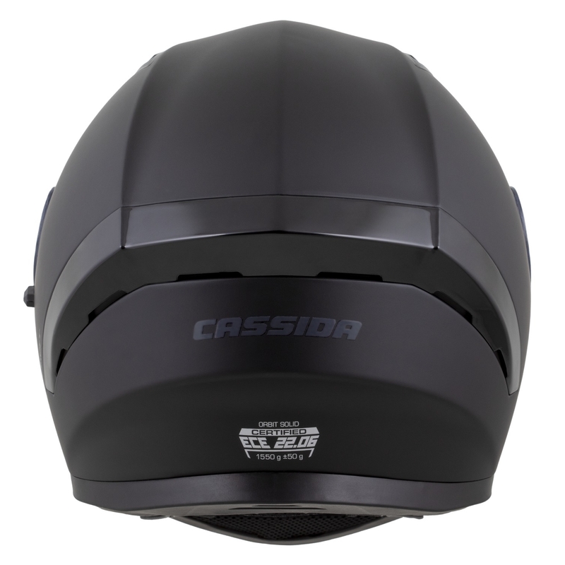 Casco integral Cassida Orbit Solid negro mate-negro