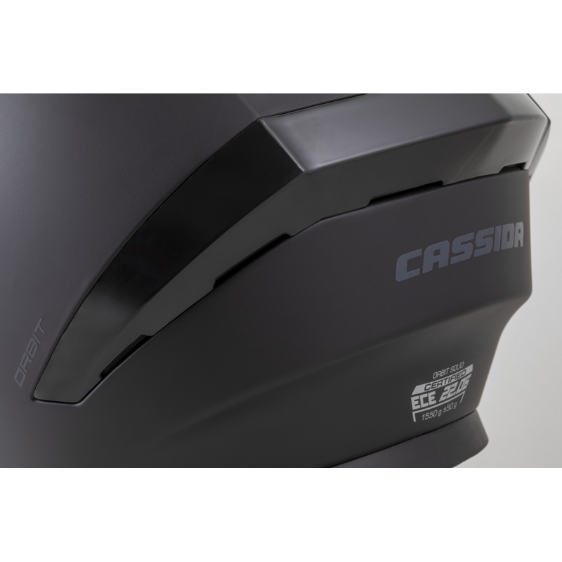Casco integral Cassida Orbit Solid negro mate-negro