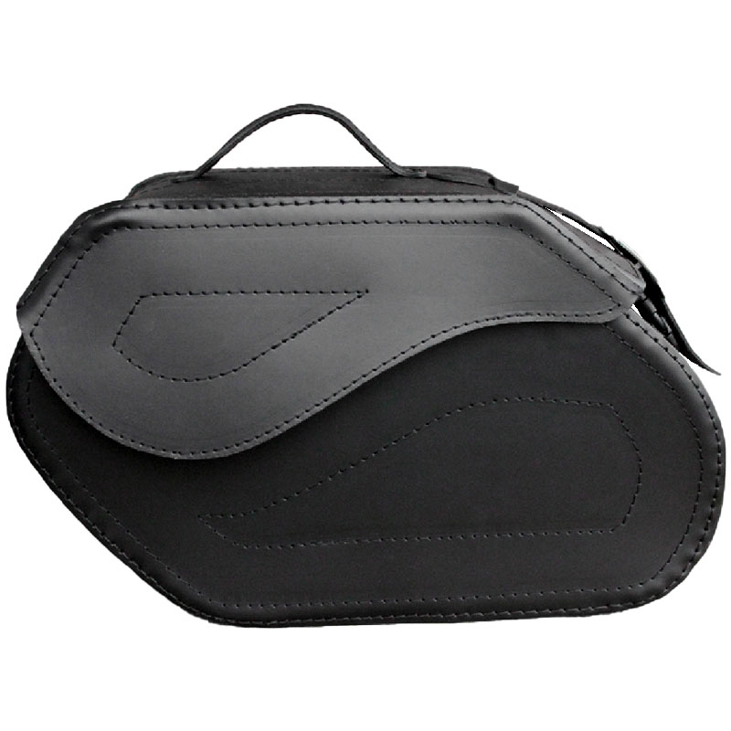 Bolsas de cuero para moto RSA S221 con cerradura en color negro