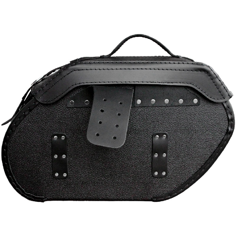 Bolsas de cuero para moto RSA S221 con cerradura en color negro