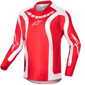 Niños Motocross Jersey Alpinestars Racer Lurv 2024 rojo y blanco