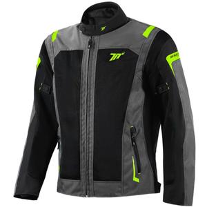 Chaqueta de moto Seventy Degrees SD-JT66 Sahara negro-amarillo fluo