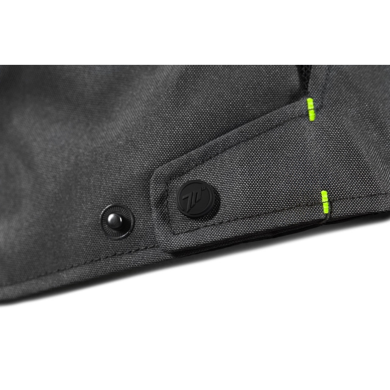 Chaqueta de moto Seventy Degrees SD-JT66 Sahara negro-amarillo fluo