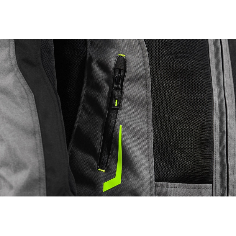 Chaqueta de moto Seventy Degrees SD-JT66 Sahara negro-amarillo fluo