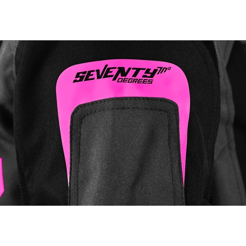 Chaqueta de moto para mujer Seventy Degrees SD-JT68 Sahara gris-rosa