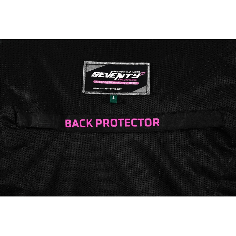 Chaqueta de moto para mujer Seventy Degrees SD-JT68 Sahara gris-rosa